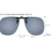 Centrostyle Clip-On Polarisant Relevable Minimaliste G15 - 60mm X 54mm