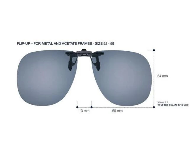 Centrostyle Clip-On Polarisant Relevable Minimaliste G15 - 60mm X 54mm 1 Centrostyle Clip-On Polarisant Relevable Minimaliste G15 - 60mm X 54mm