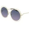 Chloé CH00045S Gold Blue Lenses