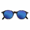 Izipizi Lunette De Lecture Forme D Reading Sun Tortoise Soft Grey Blue Miror Lenses