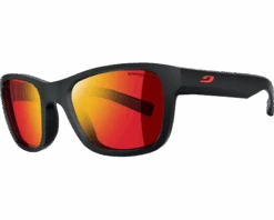 Julbo Lunette De Soleil Ado Reach L Noir Mat - Spectron 3 Flash Rouge