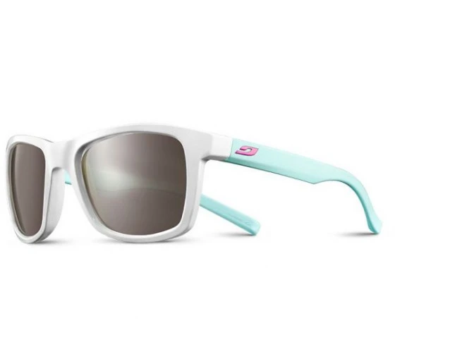 Julbo Lunette De Soleil Beach Blanc Brillant / Bleu Menthe - Spectron 3 Fume 1 Julbo Lunette De Soleil Beach Blanc Brillant / Bleu Menthe - Spectron 3 Fume
