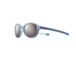Julbo Lunette De Soleil Enfant Frisbee Bleu / Bleu Mint - Spectron 3 Flash Argent
