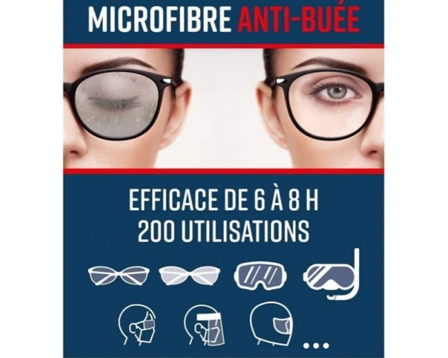 Lingette Anti-Buée Demetz Anti-Fog Cloth 2 Lingette Anti-Buée Demetz Anti-Fog Cloth – Image 2