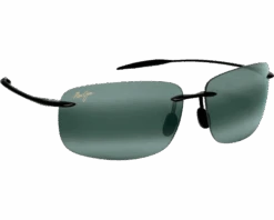 Maui Jim Lunette De Soleil Breakwall Noir Brillant Gris Neutre Polarisée
