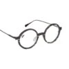 Mou Compagny Light Collection MIARRITZ Lunettes De Vue En Bois Carbone Et Titane Black White