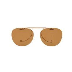 Oliver Peoples Clip-On Sheldrake Flip Up Gold Polar Brown