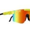 Pit Viper The Originals Polarized The 1993 Yellow With Purple And Pink Splatter