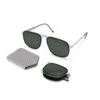 Roav Boxer Brush Silver Black Rim G15 Polarized Lenses