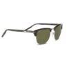 Serengeti Alray Shiny Wood Grain Acetate With Shiny Silver Metall Mineral Polarized 555nm