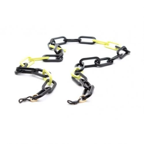 Valrose Chaînes Acétate Bicolores Avec Maillons épais Rectangulaires Arrondis Et épais Vert Tokyo 1 Valrose Chaînes Acétate Bicolores Avec Maillons épais Rectangulaires Arrondis Et épais Vert Tokyo